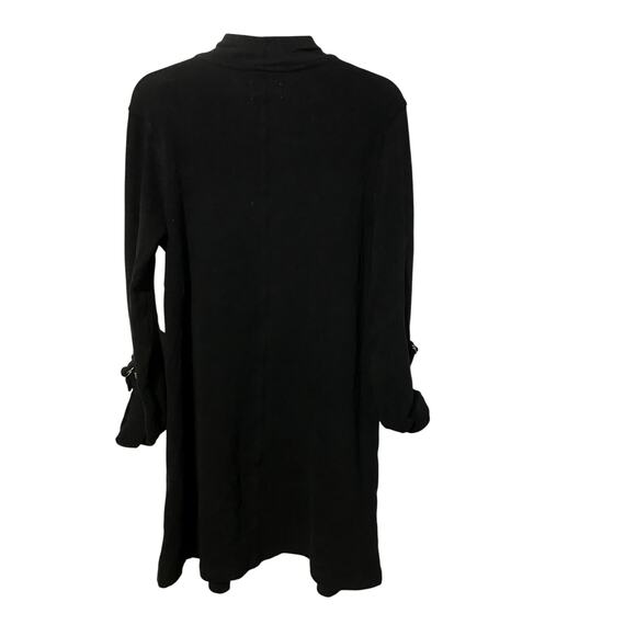 Caslon Womens Black Knit Roll Tab Sleeve Open Front Cardigan Sweater Size XS - Picture 5 of 7